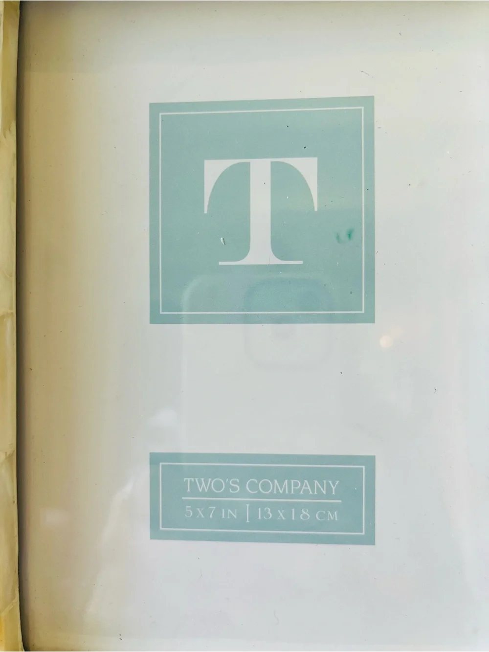 TWO’S COMPANY MOTHER OF PEARL PICTURE FRAME | 5x7 | BLUE/WHITE MOSIAC | NEW
